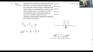 🔭 Luglio 2024  Fisica e matematica n° 274  Gabriele deve spostare una cassettiera piena di bianc… [upl. by Zailer]