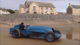 Napier Bluebird Pendine 90th Year Return Run [upl. by Ielhsa]