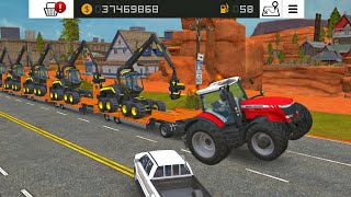 Fs 18 Loading Many PONSE Tree Cutting Machine Long Loaders  Farming Simulator 18 Timelapse fs18 [upl. by Ylatfen]