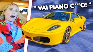 SPAVENTO Vanessa sulla Ferrari F430 😂 TRAVERSI [upl. by Aerdnek]