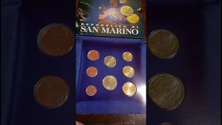 2002 MONETE DIVISIONALI FIOR DI CONIO SAN MARINOcollection money coin [upl. by Janyte]