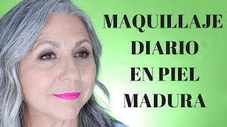 MAQUILLAJE DIARIO PARA PIEL MADURA  Makeupmasde40 💋 [upl. by Andromeda]