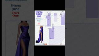 Vestido Purple Line fashion sewingpatterns short parati [upl. by Aalst642]