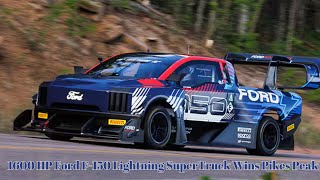 1600 HP Ford F150 Lightning SuperTruck Wins Pikes Peak  8 Minutes 53553 Seconds [upl. by Annayrb]