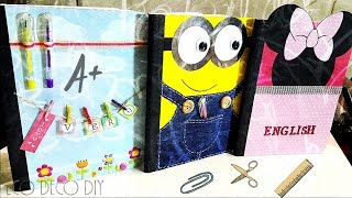 Vero Vi 💋 3 IDEAS PARA DECORAR TUS CUADERNOS 💜 [upl. by Milzie]