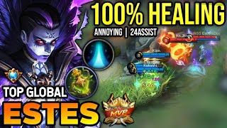 ESTES BEST BUILD 2023  TOP GLOBAL ESTES GAMEPLAY  MOBILE LEGENDS✓ [upl. by Eed]