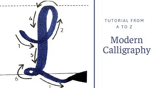 Modern Calligraphy Basics A to Z Capital Letters Tutorial for Beginners [upl. by Alma796]