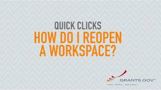 Quick Clicks How Do I Reopen a Workspace [upl. by Perl]