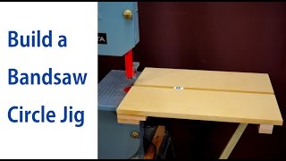 How to Make a Circle Cutting Jig for a Bandsaw [upl. by Atnuahs]