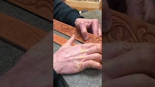 Leather Craft Tools in Action  YouTube shorts Leather Working Tutorial [upl. by Roxanne]