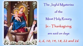 The Joyful Mysteries  In Thanksgiving  Annual 54 Day Rosary Novena [upl. by Roice962]