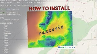 How to Install Rasterio Python Library Using Anaconda Prompt [upl. by Ydnim]