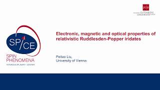 Talks  Novel Electronic and Magnetic Phases  Peitao LIU University of Vienna [upl. by Ettennil]