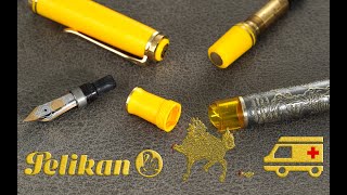 Pelikan M800 quotThe Mystical Kirinquot Fountain Pen Broken rod repair [upl. by Nalor]