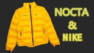 Review for Nike x Drake NOCTA Puffer Jacket Asian SizingYellow from kicklois [upl. by Ilonka]