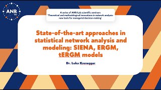 Stateoftheart approaches in statistical network analysis and modeling SIENA ERGM tERGM models [upl. by Margot128]