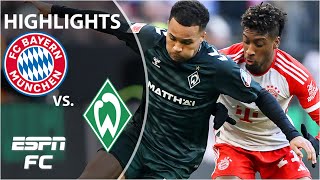 🚨 SLIP UP 🚨 Bayern Munich vs Werder Bremen  Bundesliga Highlights  ESPN FC [upl. by Elvia]