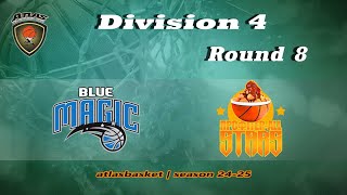 Atlasbasket  Div 4Round 8  BLUE MAGIC vs PROFITERALLSTARS [upl. by Halas954]