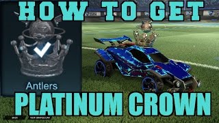 HOW TO GET SEASON 1 PLATINUM CROWN FOR FREE  ROCKET LEAGUE [upl. by Anale]