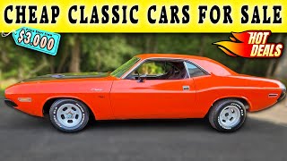 Garage Gold Todays Driver Discount Finds 15 Classic Cars Selling Incredibly Cheap [upl. by Eiramaliehs61]