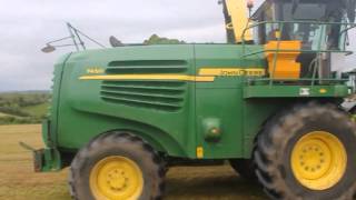 John Deere 7450 6210r 6930 at silage [upl. by Luna532]