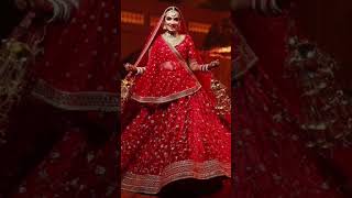 Wedding wear bridal lehenga collection 😍 Red trending bridal lehenga collection 😍😍 ytshort [upl. by Akinad]