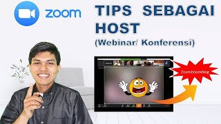 3 Hal yang harus dilakukan oleh Host Zoom meeting saat webinar [upl. by Nerret]