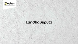 Landhausputz  Serie quotPutzstrukturenquot [upl. by Carla]