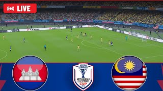 Cambodia vs Malaysia  AFF ASEAN Championship 202425  Watch Along amp eFootball Match [upl. by Ydnyc]