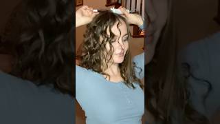 curling straight hair into ringlets hairstyle straighttocurly finehair [upl. by Redford]