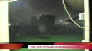 Severe Tropical Cyclone Yasi in Townsville 2 February 2011 Part 1 [upl. by Rafe755]