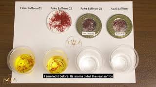 Real saffron detection test  Real Saffron vs Fake Saffron [upl. by Naig601]