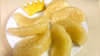 Easy Way to peel Pomelo  Pummelo Peel [upl. by Yhtomit]