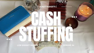 CASH STUFFING £240  low income budget  LAURENBUDGETS [upl. by Llekram]