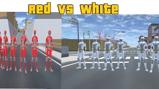 Red Ranger Vs White Ranger sakuraschoolsimulator [upl. by Eadrahs588]