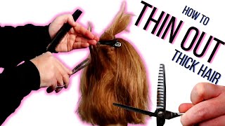 HOW TO THIN OUT THICK HAIR LIKE A PRO  Creating hair trends 2023 [upl. by Kreiner690]