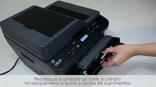 Impressora Brother L2540 Como trocar substituir cartucho de toner e cilindro fotocondutor drum [upl. by Lotsirk]