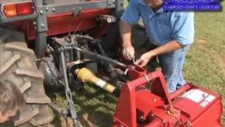 How to  Rotary Tiller for 3point Hitch PTO Drive [upl. by Pincus213]