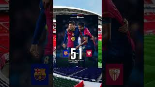 Barca vs Sevilla 51 barcelonavssevilla laliga sports [upl. by Kelby554]