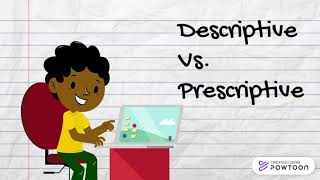 Descriptive Vs Prescriptive  Definition  Explanation  Examples  Linguistics [upl. by Nodanrb147]