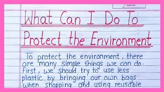 What Can I Do To Protect The Environment Paragraph 150 words  CBSE Expression Series 2024 [upl. by Ecirtram]