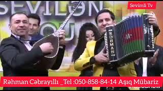 Rehman Cebrayilli Aşıq Mübariz Saz Qarmon Duet Heyati Reqsi Tel 050 858 84 14 [upl. by Ronal]