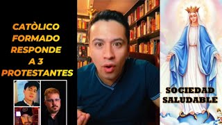 Católico responde a 3 Protestantes por atacar la Doctrina de Jesucristo [upl. by Orrocos]