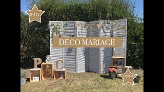 Décoration mariage 2017 👰🏻❤️🤵🏼 Mariage organisé en 1 mois et demi [upl. by Nemracledairam]