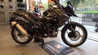 SYM NHT200 adventure motorcycle easy review [upl. by Eniksre]