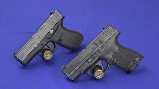 Glock 43 vs Smith amp Wesson MampP Shield M20 [upl. by Daffy119]