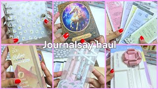 Unboxing mini journalsay stationery haul ✨️ 💕 lot of new stationery items 💗 [upl. by Otsuaf]