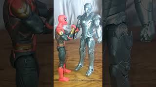 quitese el suyo y nos partimos la madreshorts spiderman ironman marvellegends capitanamerica [upl. by Narual910]