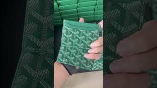 Small quality small gap card slot Goyard wallet designer luxury card holder supplier from China [upl. by Zelazny65]