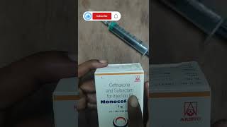 Inj MonocefSB used for  MonocefSB antibotic कैसे use करते हैंinjection facts medifact [upl. by Liatrice629]